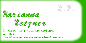 marianna metzner business card